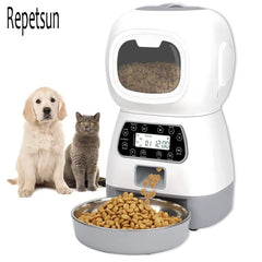 Automatic Pet Feeder Smart Food Dispenser For Cats Dogs 3.5L