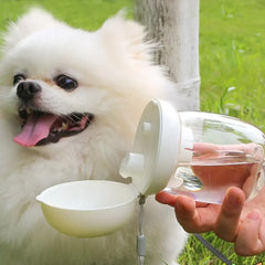 300ml Portable Pet Water Bottle Outdoor Travel Drinking Cup Feeding Bowl