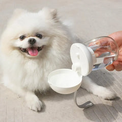 300ml Portable Pet Water Bottle Outdoor Travel Drinking Cup Feeding Bowl