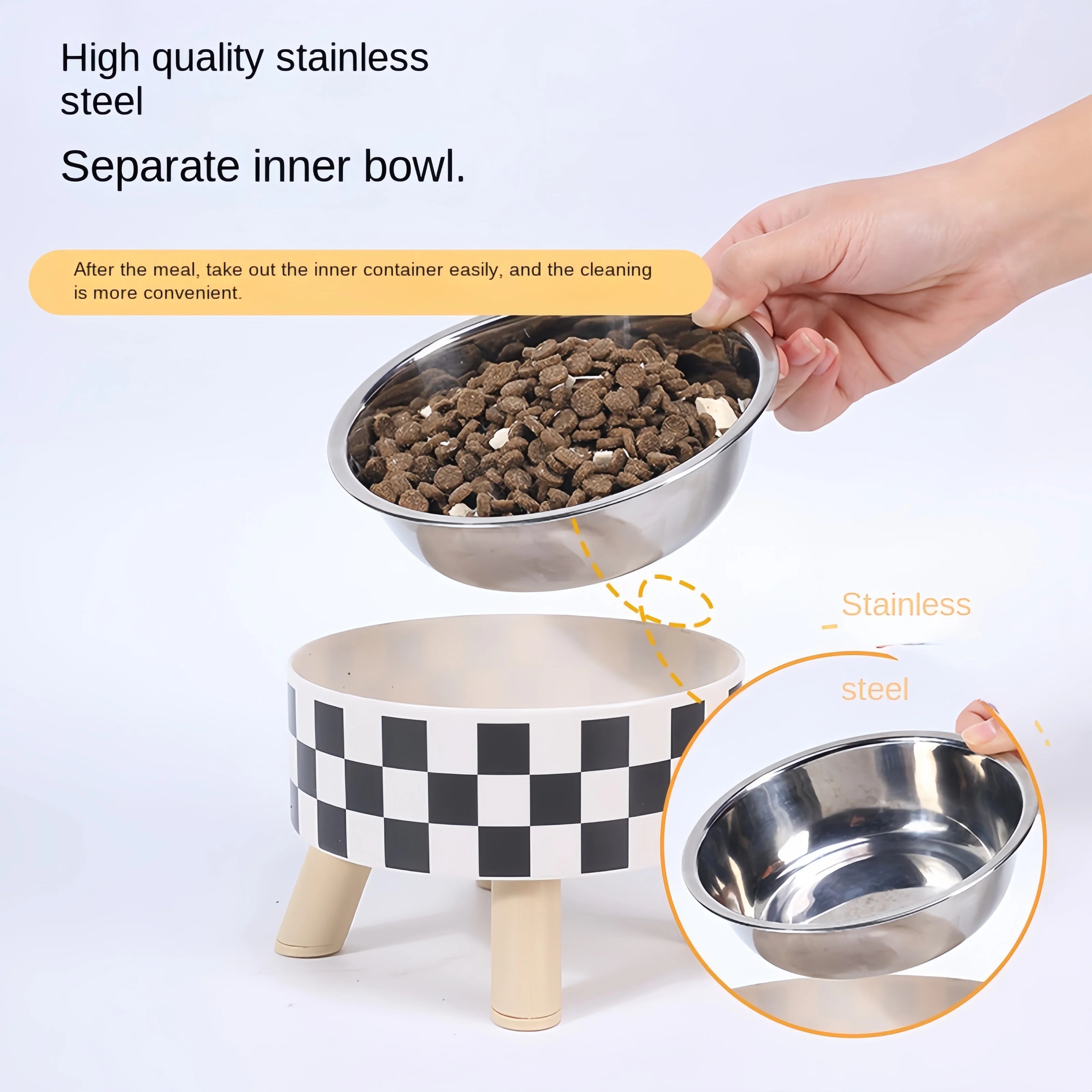 Elevated Cats Feeder Bowl Anti-choking