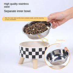 Elevated Cats Feeder Bowl Anti-choking