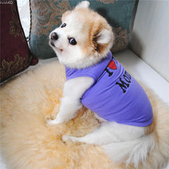 Cute Printed Summer Pets tshirt Puppy Dog Clothes  Cotton