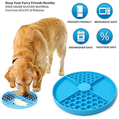 Silicone Licking Mat Cat Slow Feeder With Suction Cup Slow Feeding