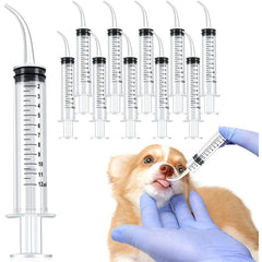 12ml Pet Feeding Syringe Curved & Liquid Syringe Feeding