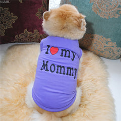 Cute Printed Summer Pets tshirt Puppy Dog Clothes  Cotton